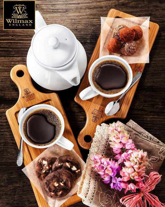 Bamboo Appetizer Tray with Handle – 6.25" x 2.5"