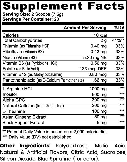 Clarity Flow Focus Powder - Electric Blue Twist