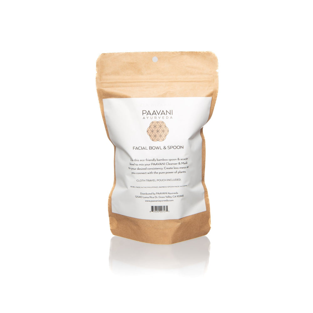 Facial Bowl & Spoon – Eco-Friendly Ayurvedic Skincare Set 🌿