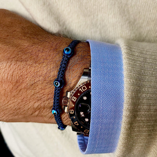 Multi Evil Eye Braided Bracelet