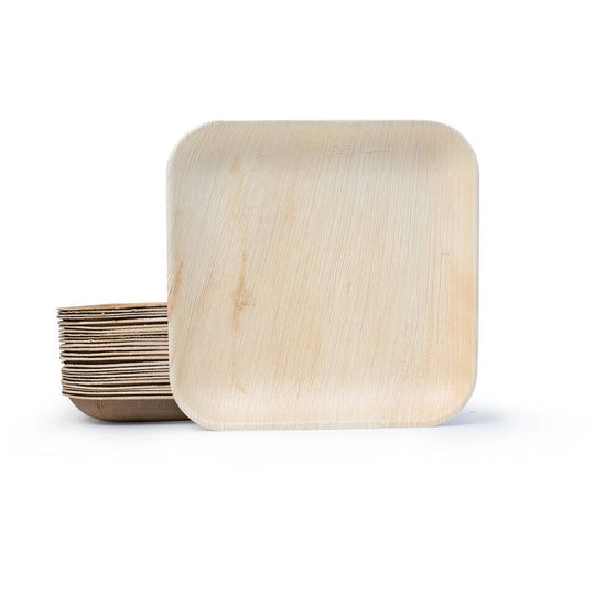 Palm Leaf Square Plates (10") – Sustainable & Compostable Tableware