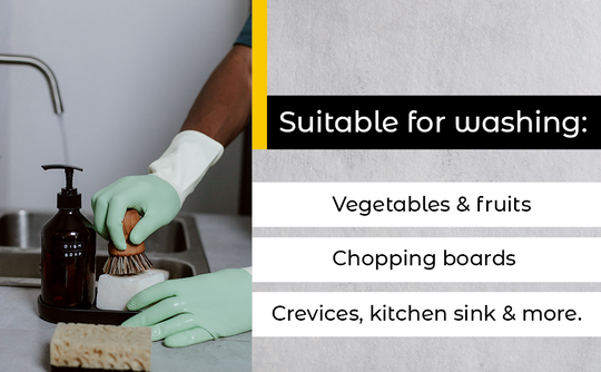 Bamboo & Sisal Fiber Dish Brush 🌿 | Eco-Friendly Kitchen Essential