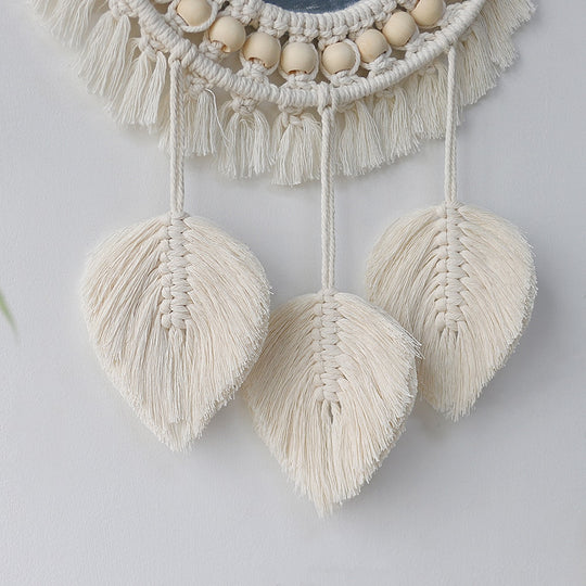 Macrame Round Mirror Wall Decor