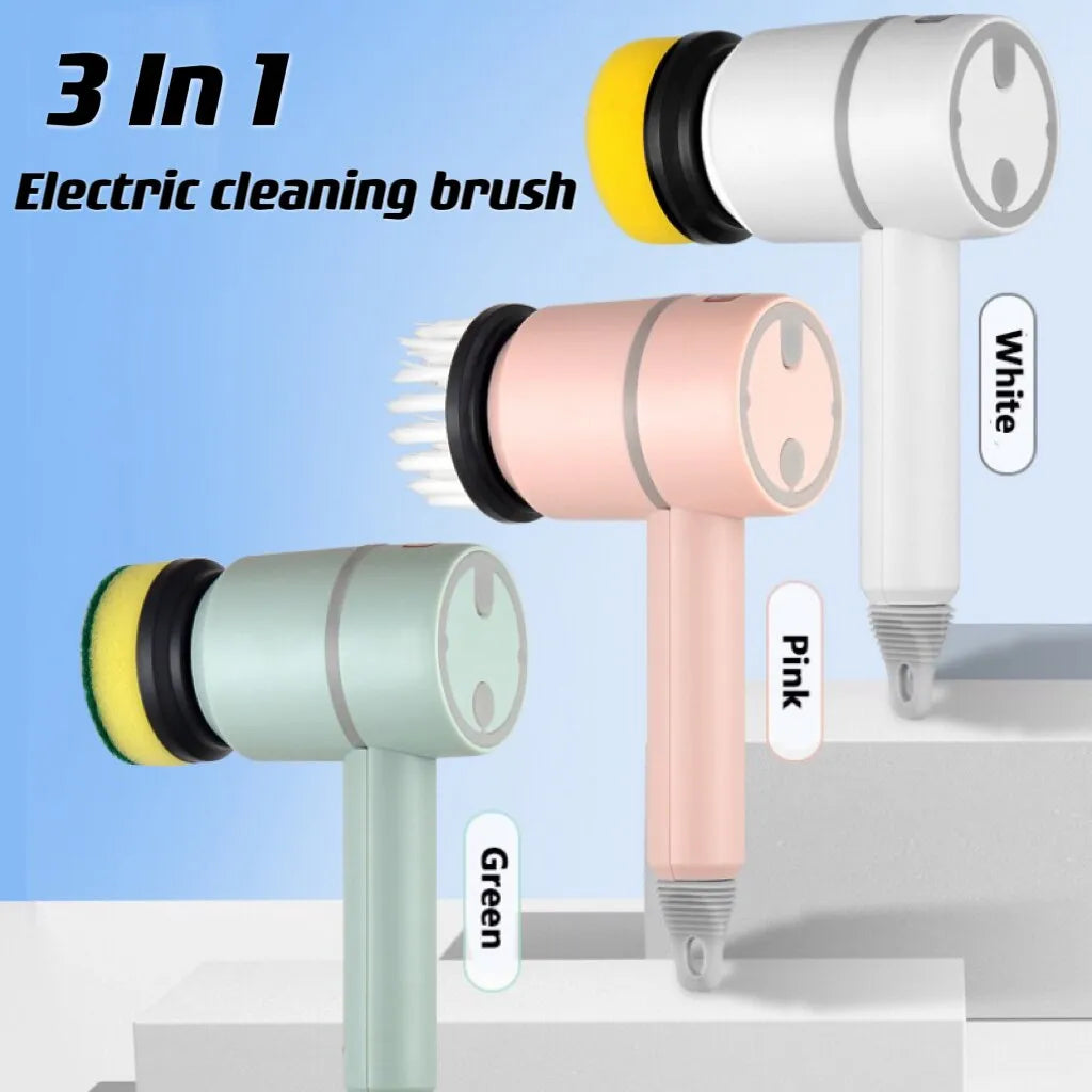3 In 1 Electric Cleaning Multi-Functional Brush