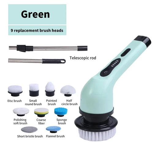 9-in-1 Electric Cleaning Scrubber & Brush