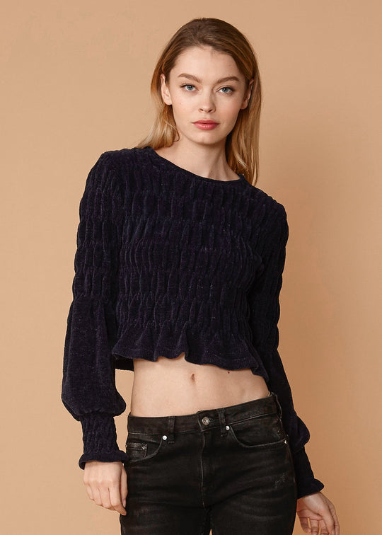 Women's Midnight Peplum Sweater