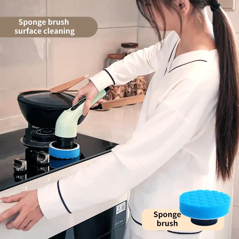 9-in-1 Electric Cleaning Scrubber & Brush