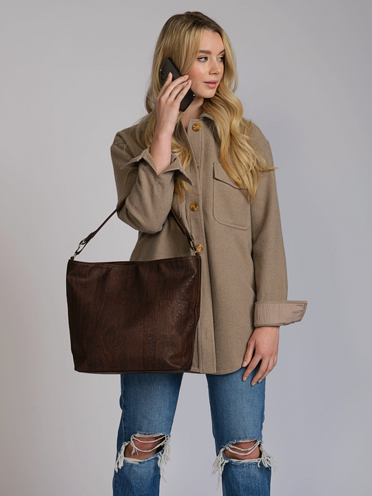 Boho Shoulder Bag – Sustainable Cork Everyday Tote