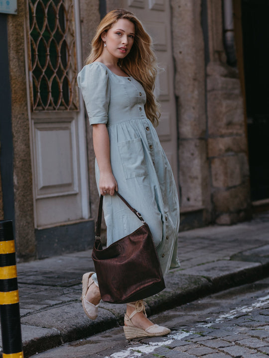 Boho Shoulder Bag – Sustainable Cork Everyday Tote