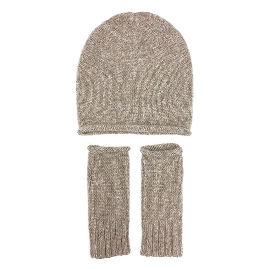 Beige Essential Knit Alpaca Beanie