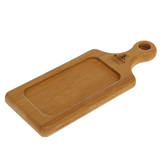 Bamboo Appetizer Tray with Handle – 6.25" x 2.5"