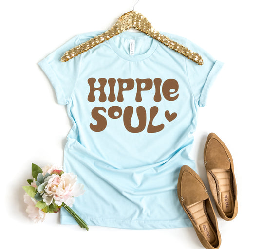 “Hippie Soul” Graphic Tee – Boho Spirit Unisex T-Shirt