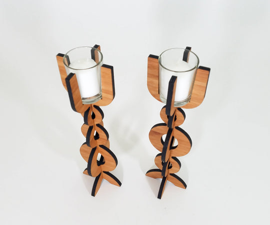 Bubble Bamboo Votive Candlestick Holder