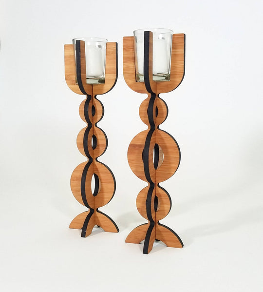 Bubble Bamboo Votive Candlestick Holder