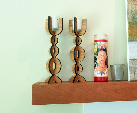 Bubble Bamboo Votive Candlestick Holder