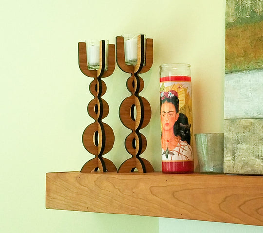 Bubble Bamboo Votive Candlestick Holder