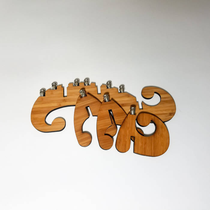 Swirl Bamboo Menorah