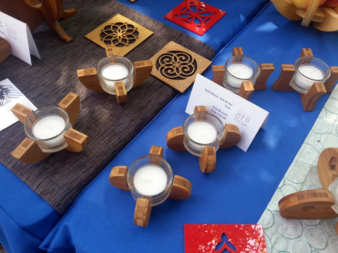 Classical Bamboo Coaster Set (4pcs)