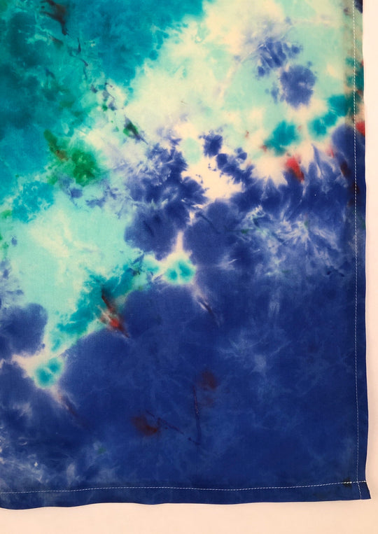 "Solar Flare” Silk Wall Hanging | Hand-Dyed Boho Art