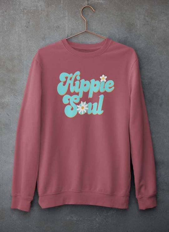 Hippie Soul Sweatshirt | Cozy Boho Fleece Pullover