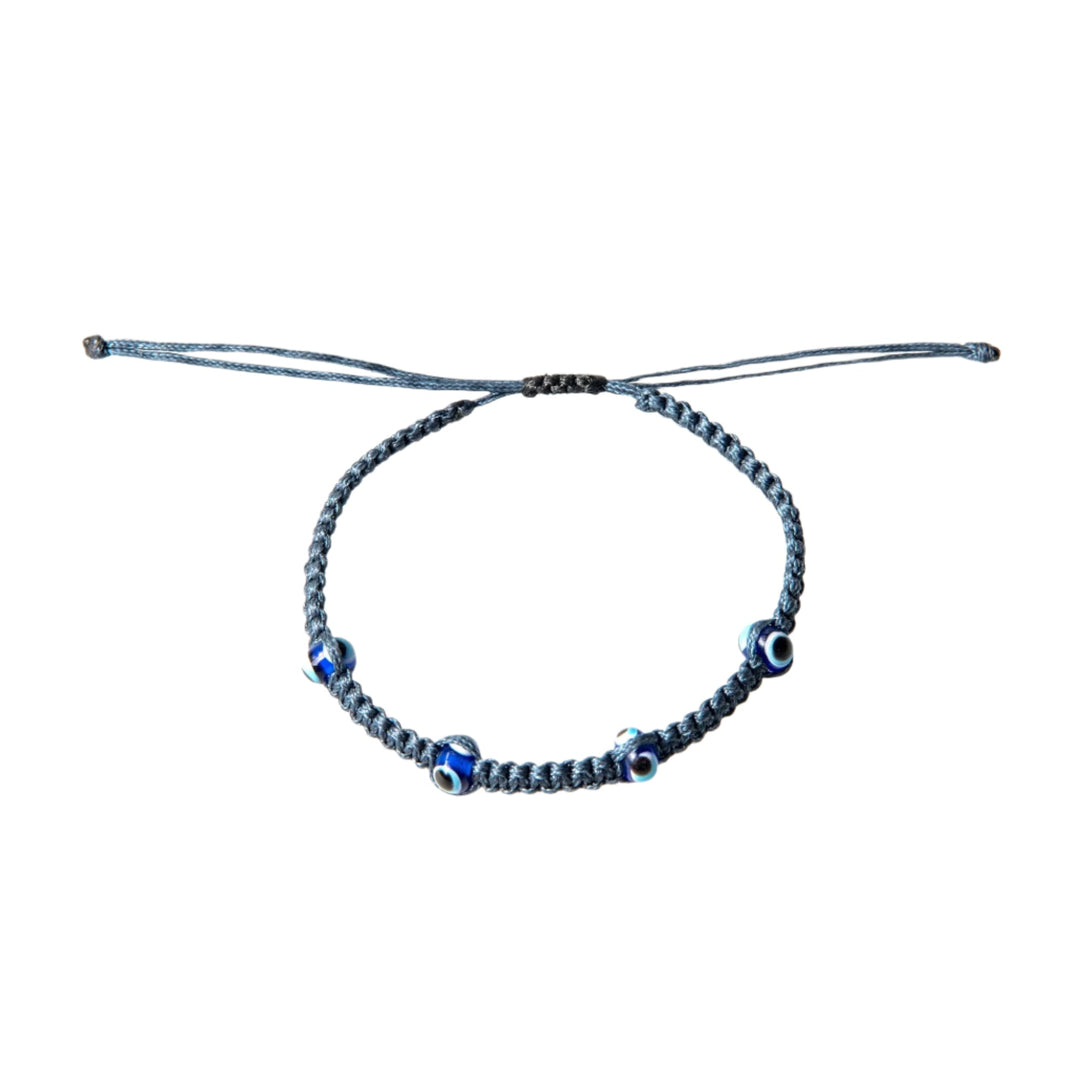Multi Evil Eye Braided Bracelet