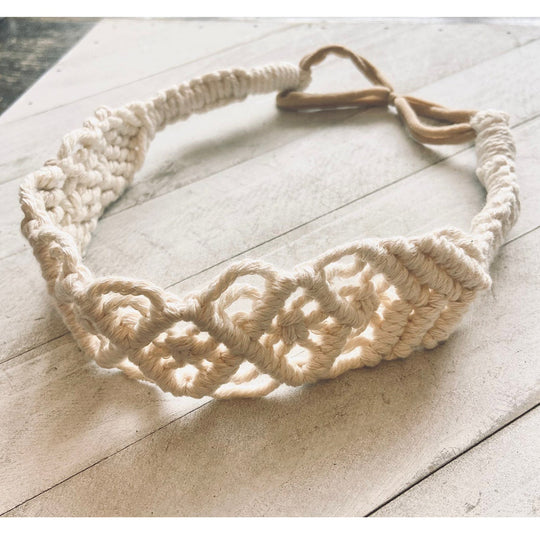 Boho Hand Braided Cotton Rope Headband