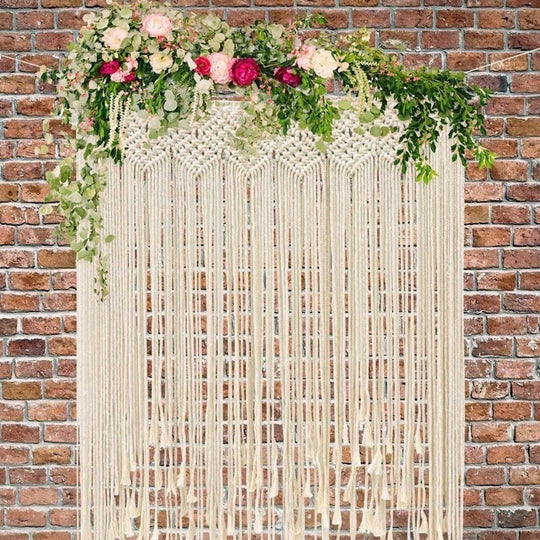 Nordic Boho Wedding Tassel Tapestry