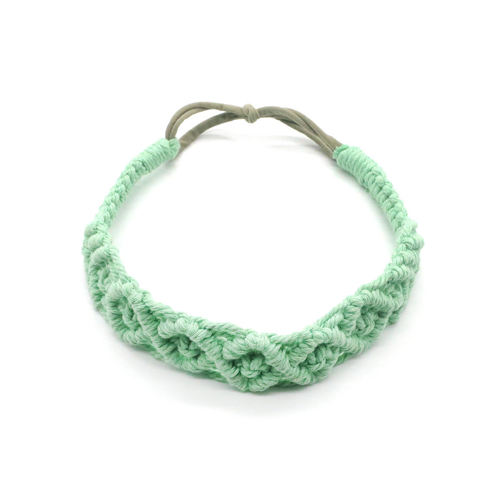 Boho Hand Braided Cotton Rope Headband