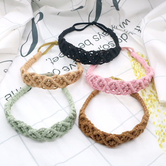 Boho Hand Braided Cotton Rope Headband