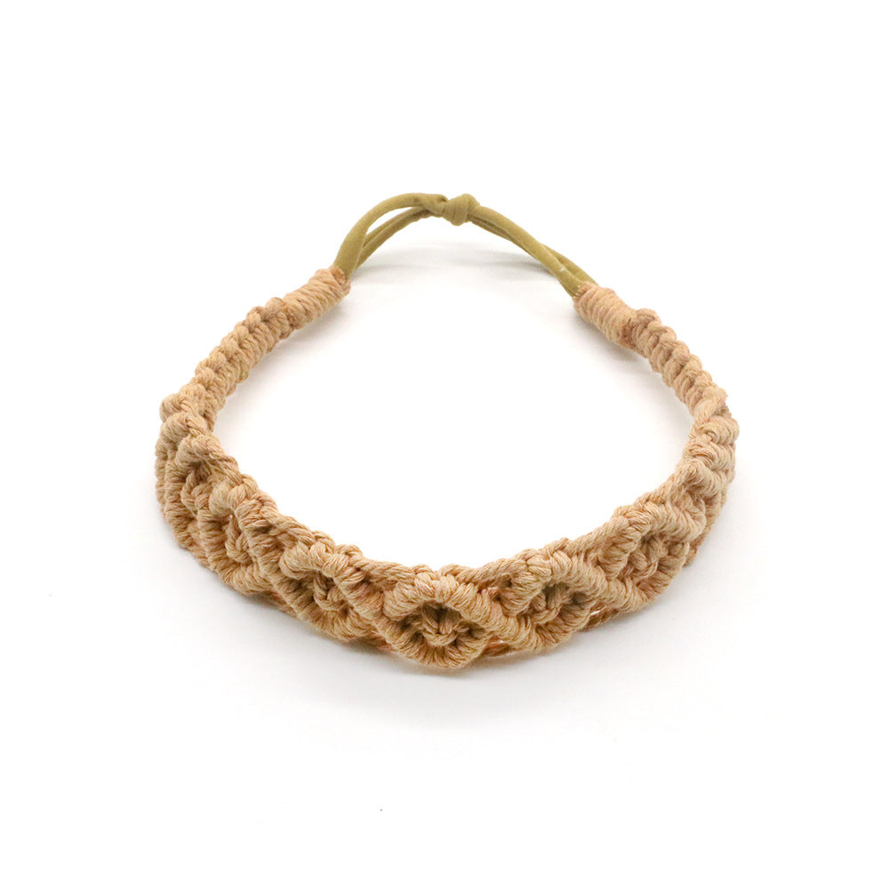 Boho Hand Braided Cotton Rope Headband