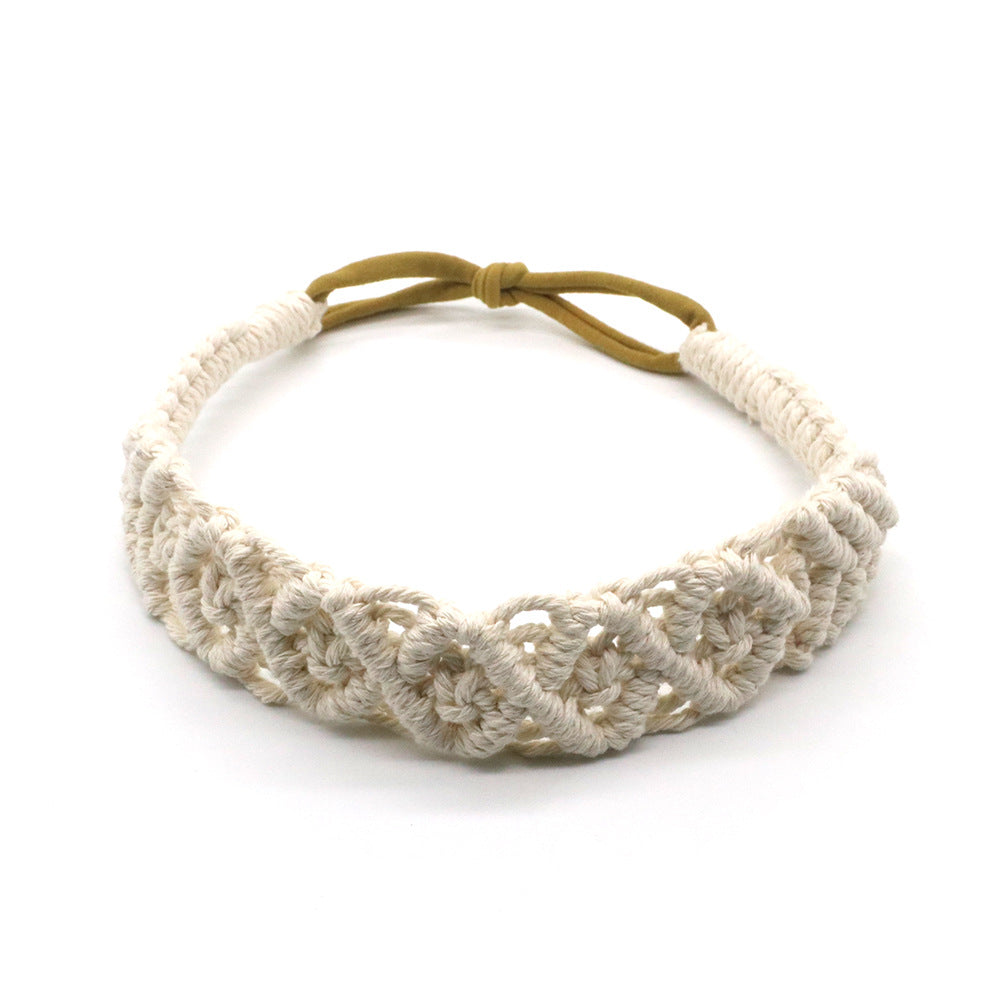 Boho Hand Braided Cotton Rope Headband