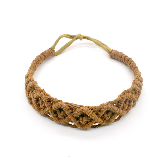 Boho Hand Braided Cotton Rope Headband