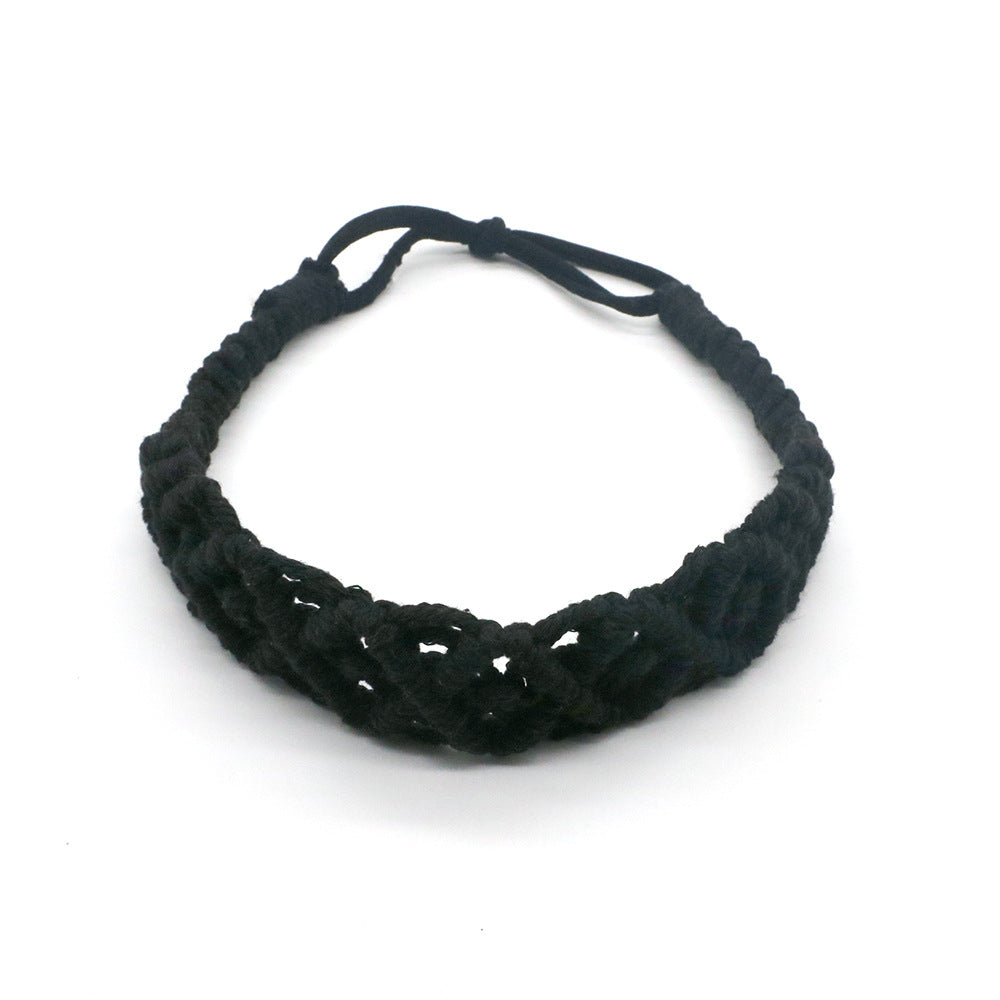 Boho Hand Braided Cotton Rope Headband