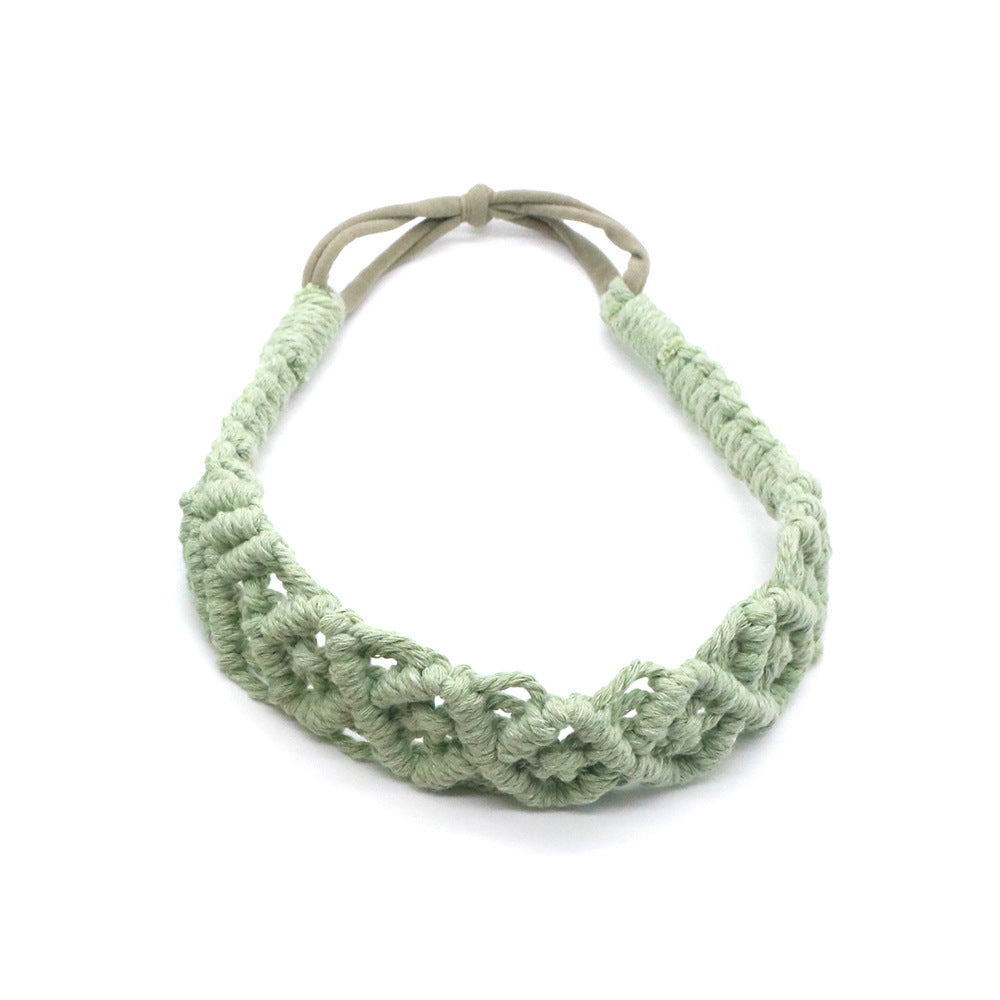 Boho Hand Braided Cotton Rope Headband