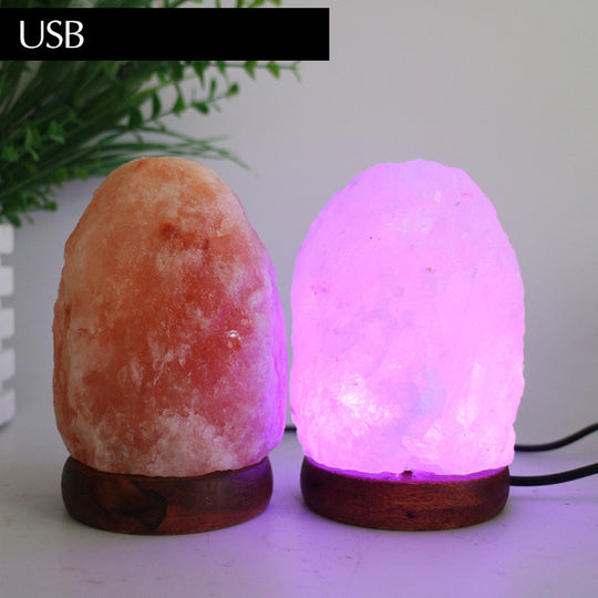 USB Small Color Changing Pyramid Pink Himalayan Salt lamp