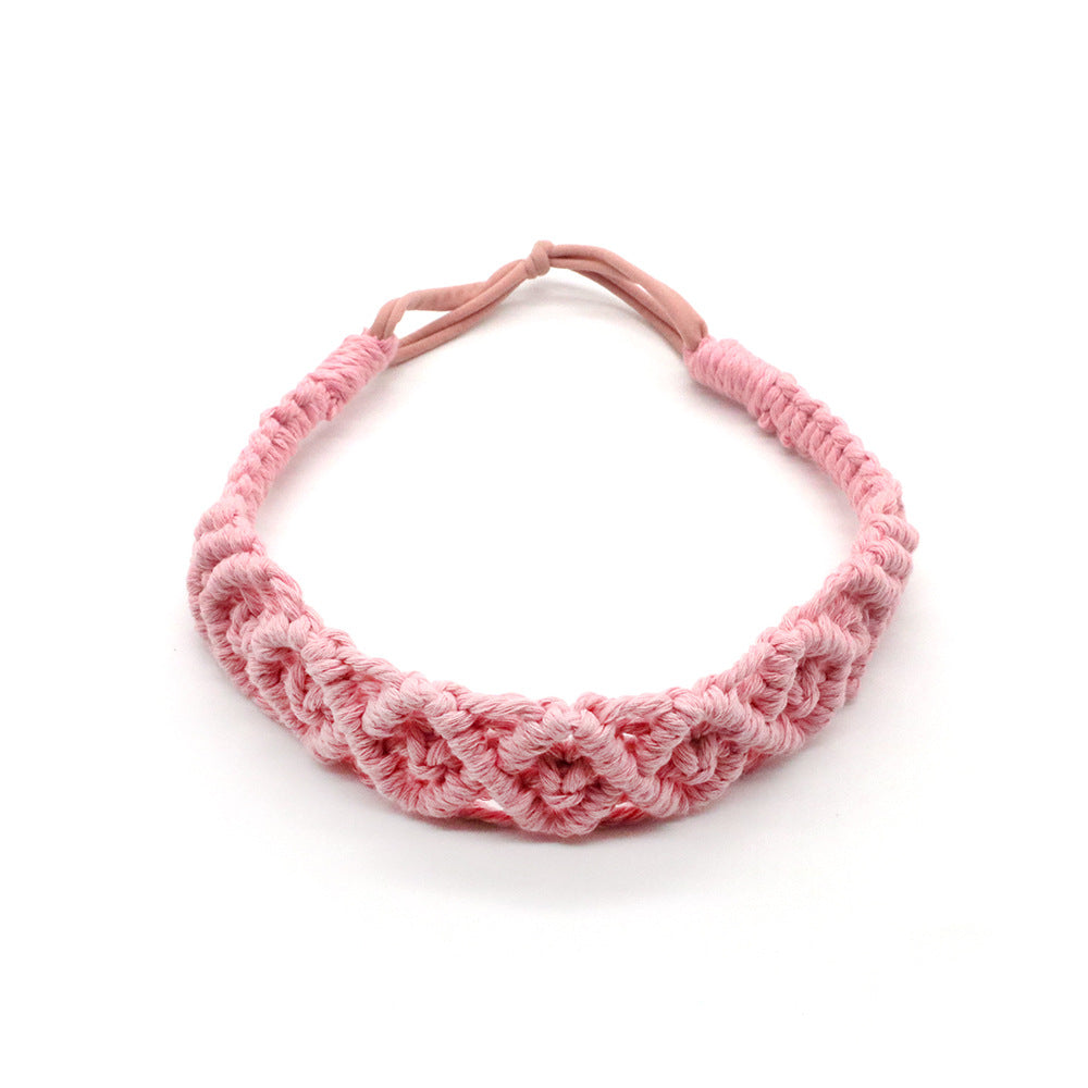 Boho Hand Braided Cotton Rope Headband